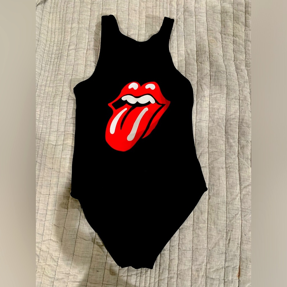 Rolling Stones One Piece Bathing Suit